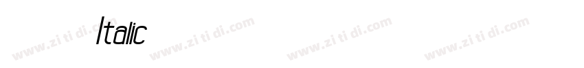 0037 Italic字体转换